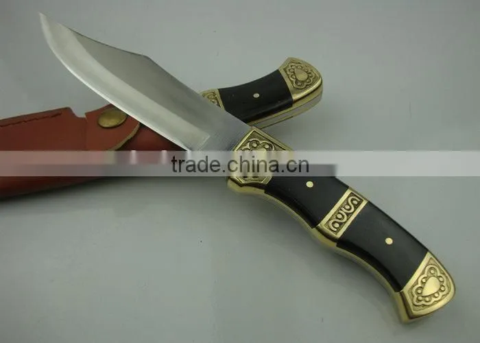 OEM Hunting Knife with Ebony/Brass Handle