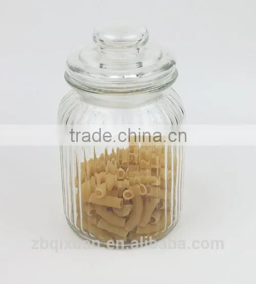 900ml Beautiful Glass Candy Jar with Lid