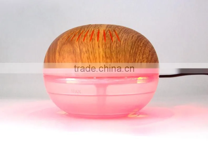 KM-02L colorful LED lights wood surface USB air purifier