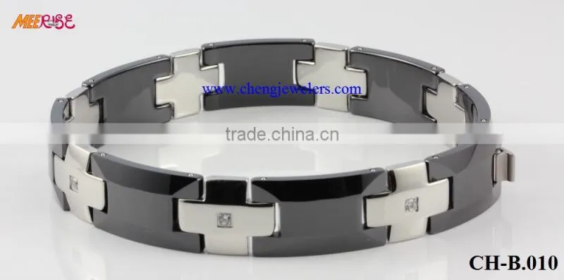 Gift bracelet/friendship bracelets for sale/black ceramic bracelet,add logo