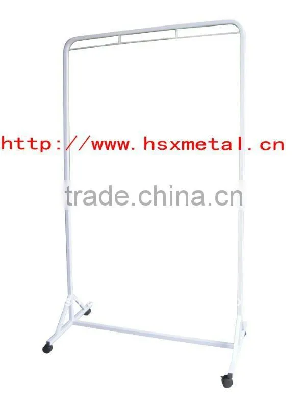 metal 2 tier clothes rack HSX-GR0028 adjustable clothes hanging rack
