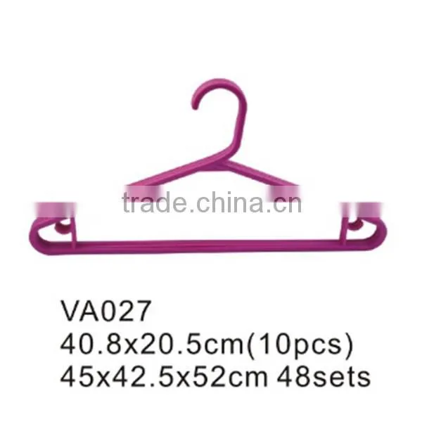 VA028 bedroom suits household cloth hanger plastic laundry garment hanger