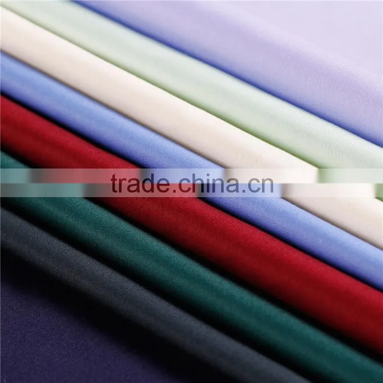 China manufacturer lastest design fabric 50% cotton 50% polyester white colorful polyester cotton shirting fabric by roll