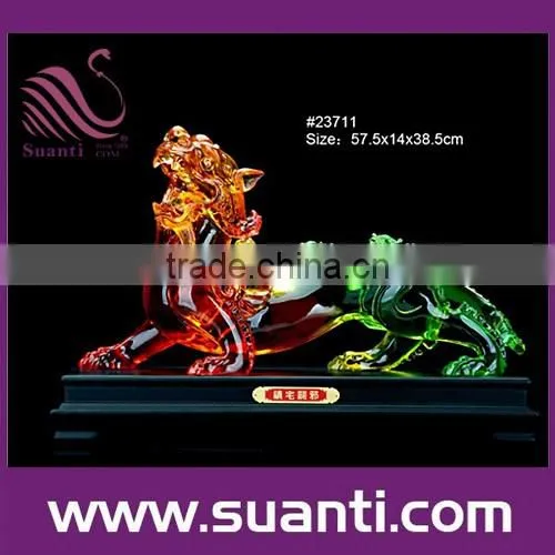 Resin imitational jade Pixiu statue
