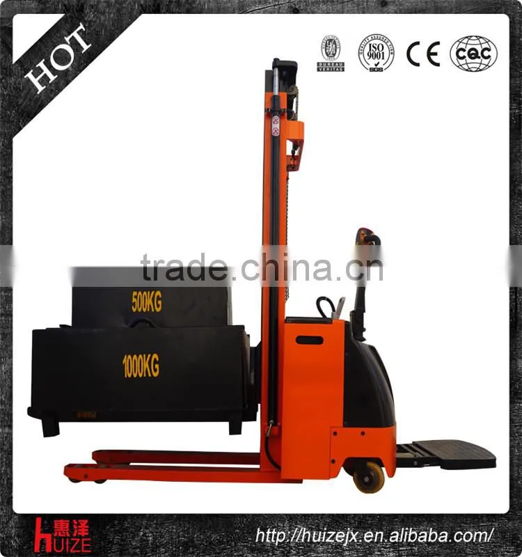 Capacity 1Ton and Lifting Height 2000mm Electric Stacker Forklift
