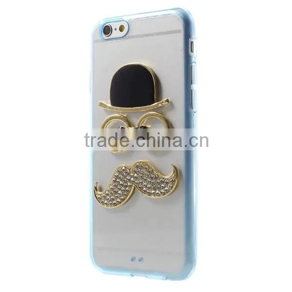 cute shiny 3D diamond tpu case cover for iphone 6
