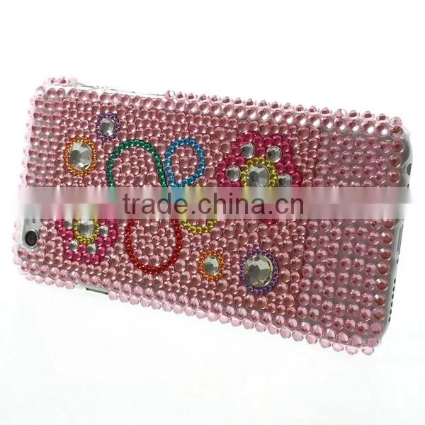 Fashionable Girl's favorite design Rhinestones back cover case for Apple iPhone 6