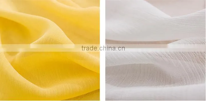 Polyester according pleated soft chiffon fabric