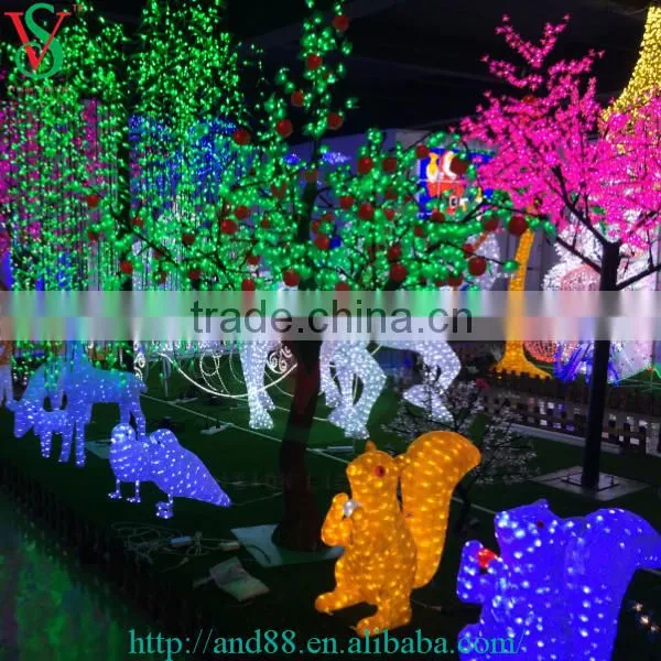 Customized waterproof outdoor christmas tree led willow tree light