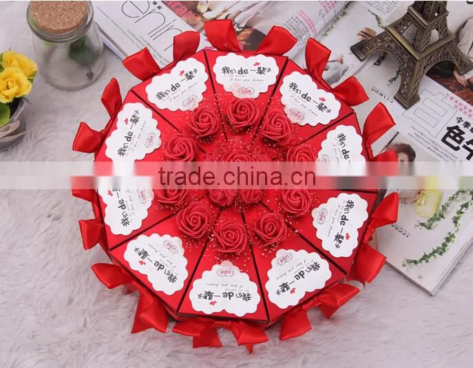 Hot sale lovely Wedding Favor Box wedding candy box gift box