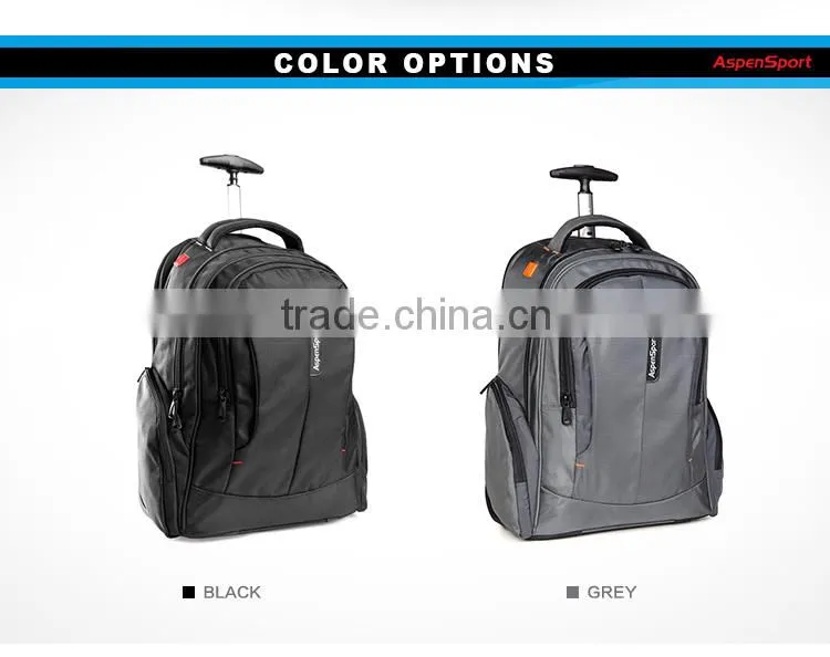 2016 new products trolley bag trolley backpack with wheels