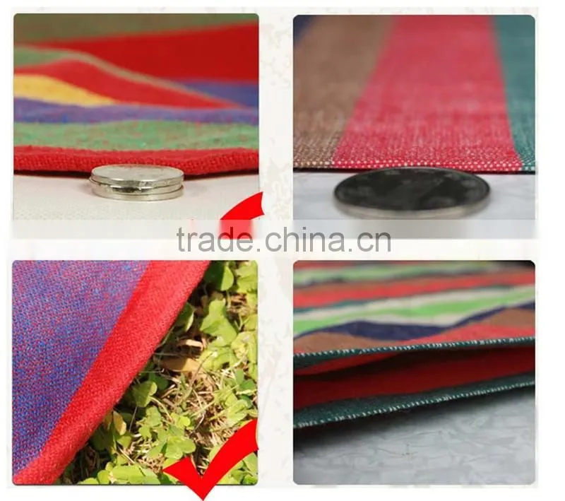 2014 New style Durable Cotton Rainbow color Hanging Hammock Bed