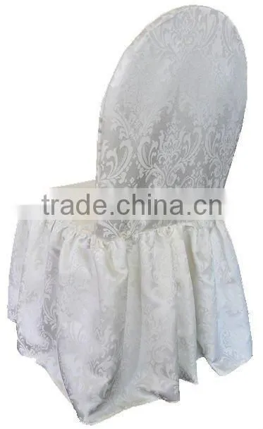 New Products 10 years experience Floor Length white spandex chair covers