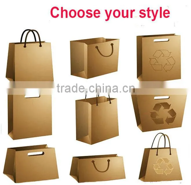 cheap price cotton handle wholesale paper bags with costom logo