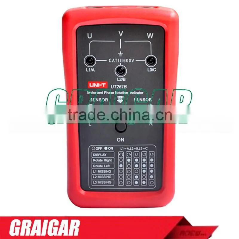 Electronic Phase Sequence and Motor Rotation Indicators UT261B Tester Meter