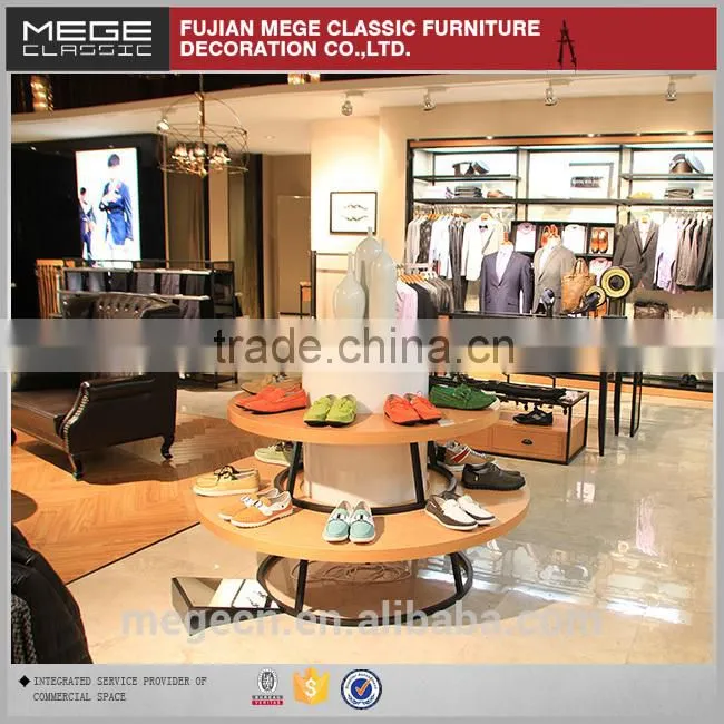 High quality round retail shoe display table