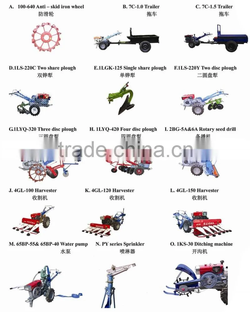 tractor , 12hp tractor , mini tractor , farm tractor , walking tractor and power tiller