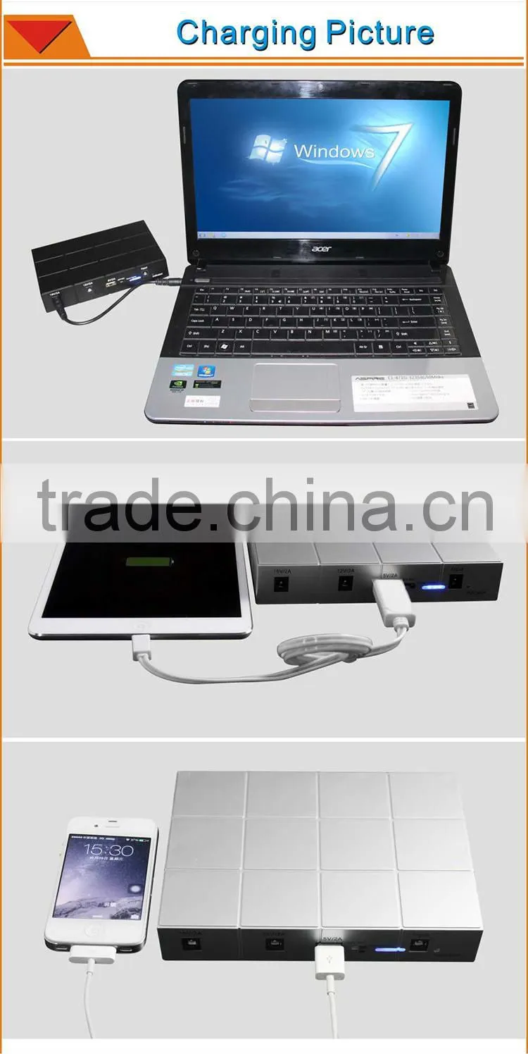 New patent hot sale solar mobile phone charger new brand power bank for digital camera
