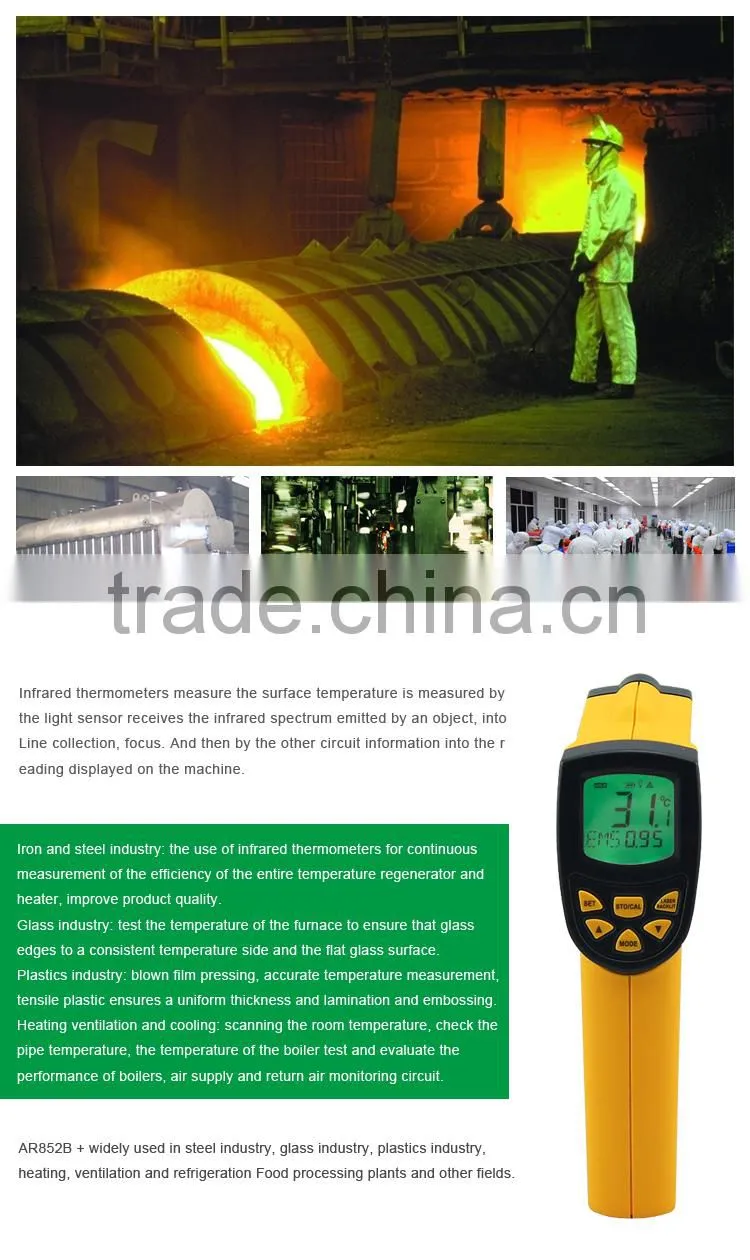 Precision Temperature Thermometer Range -50~700 Celsius Infrared Thermometer Temperature Instrument