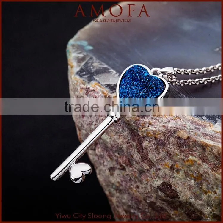 New Arrival Jewellery Druzy Silver Necklace Chain