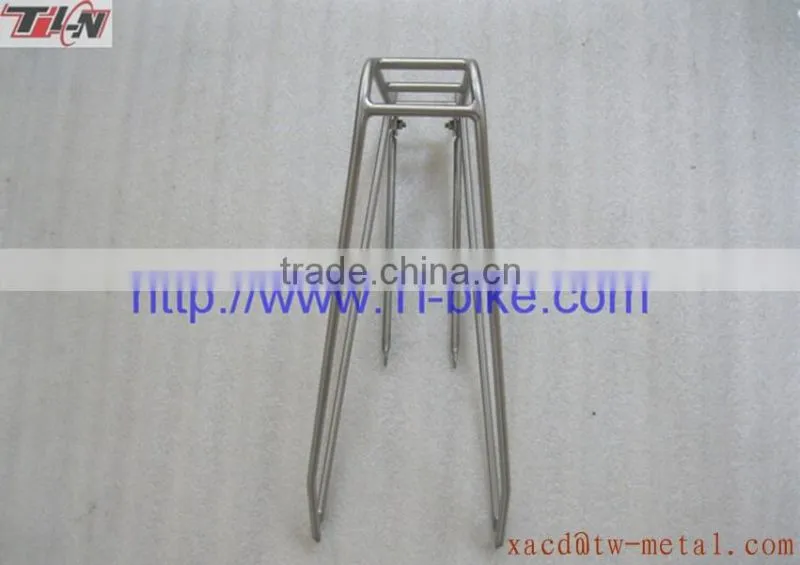 XACD design high quality bike rear rack customed bike luggage rack capacity 25ke titanium bicycle rear rack