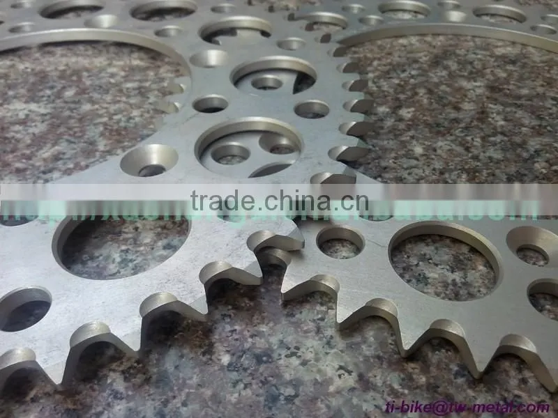 Titanium Motor Bike Chain ring Customized Titanium Motor Bicycle Chain Ring High Quality Titanium Motorbike bicycle chain-ring