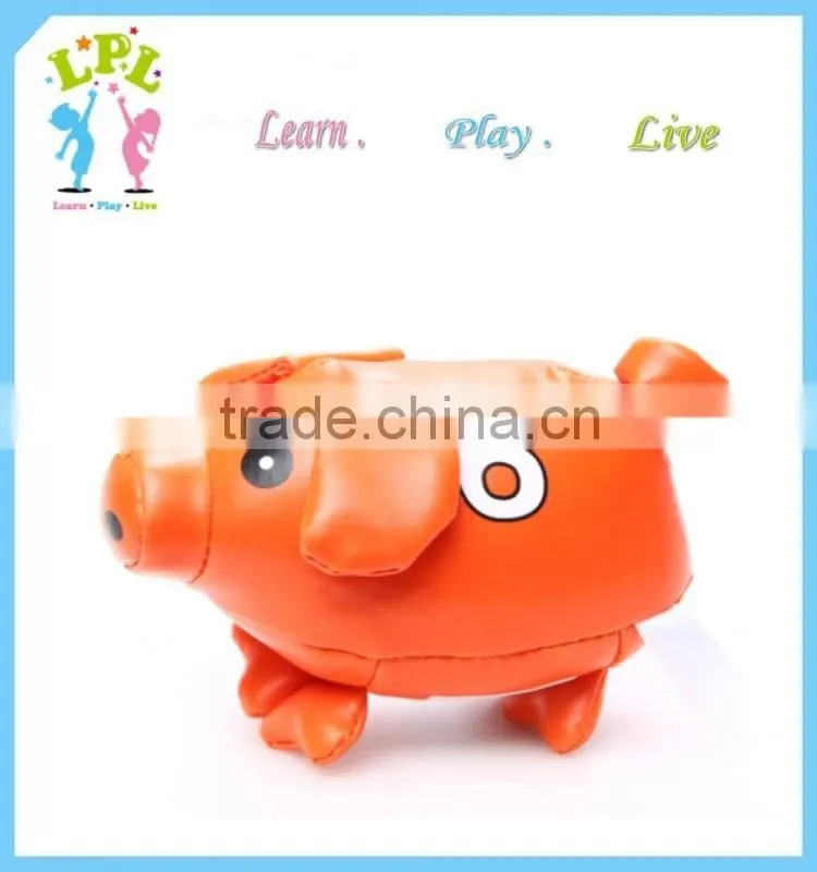 Promotion PU material number hacky sack,mini pig juggling ball