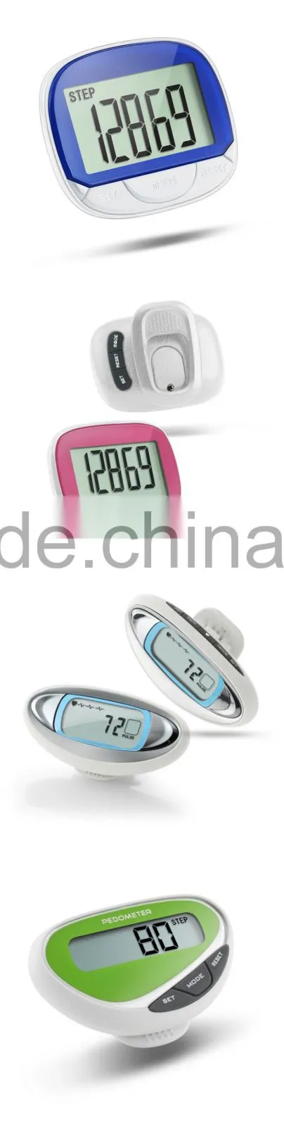 Xmas best gift pedometer with belt clip and time function
