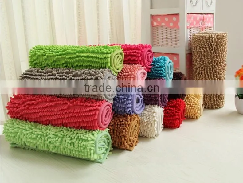 custom entrance various colors tufted chenille door mat