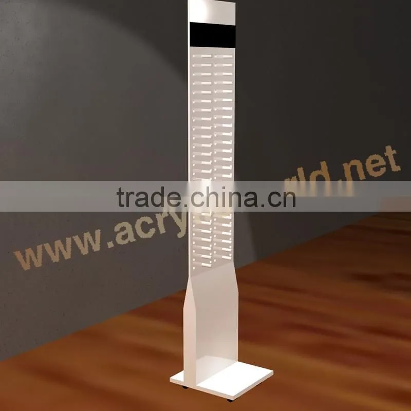 acrylic sunglasses floor display stand/rotating eyeware display stand/ eyeglasses display shelf