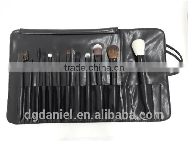 11pcs Professional black Makeup brush set/High quality synthetic makeup brushes