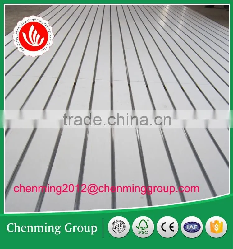 White mdf slatwall panel
