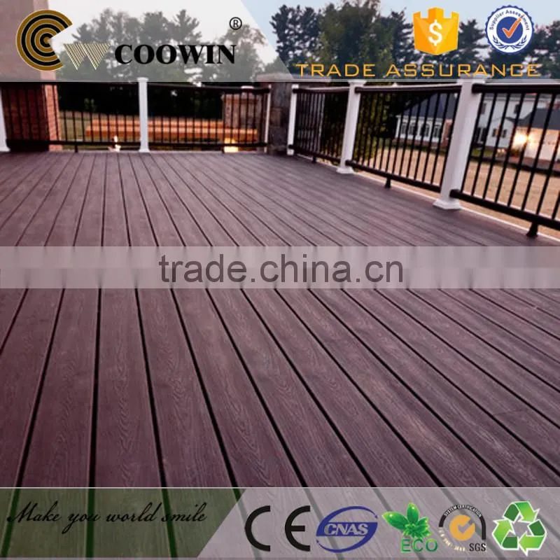 Eco - Friendly WPC Deck Flooring For Courtyard and stepping / anti slip decking