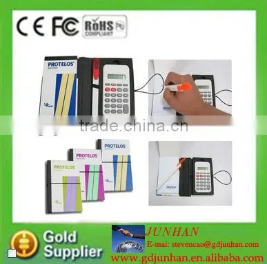 2014 promotional custom mini leather brand notepad with pen