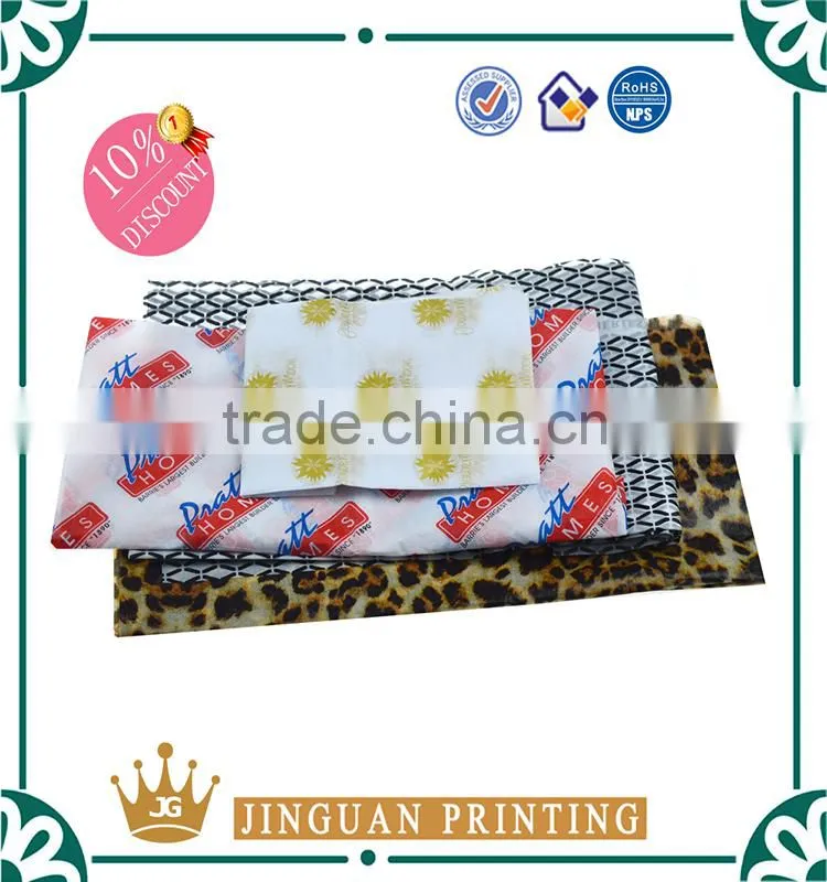 Logo print wholesale gift wrapping tissue paper