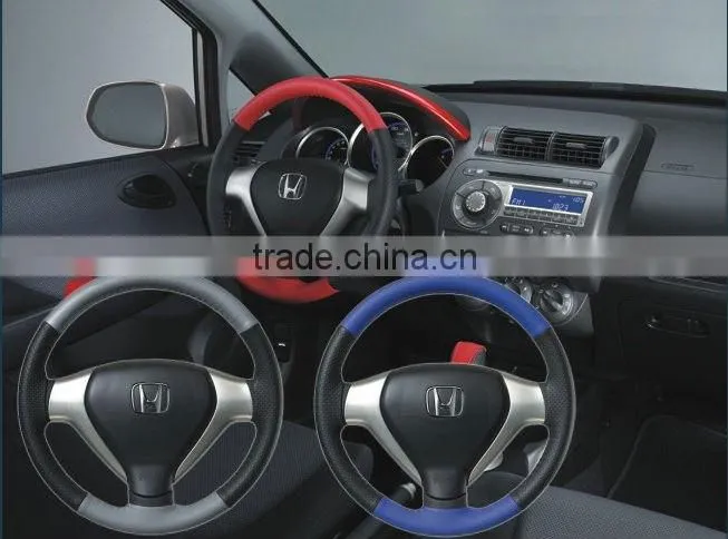 Newest Leather Black Car Steering Wheel Cover Auto Car Steering Wheel Cover