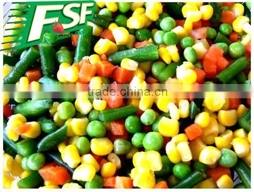 IQF mixed vegetable mixed frozen vegetables