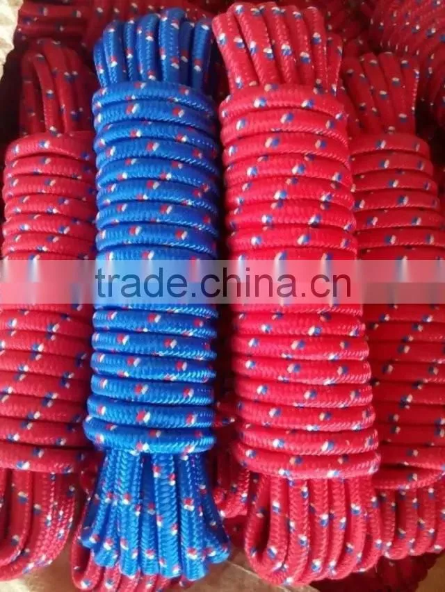 Double Braid Polyester White/Black Anchor Rope