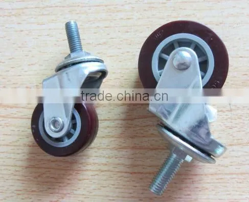 Flat free stainless steel swivel caster
