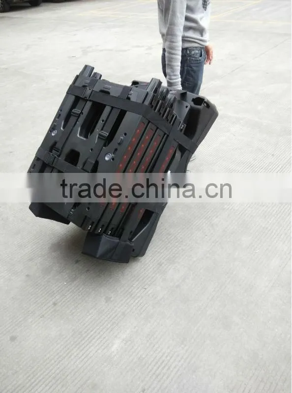 Portable folding door frame metal detector