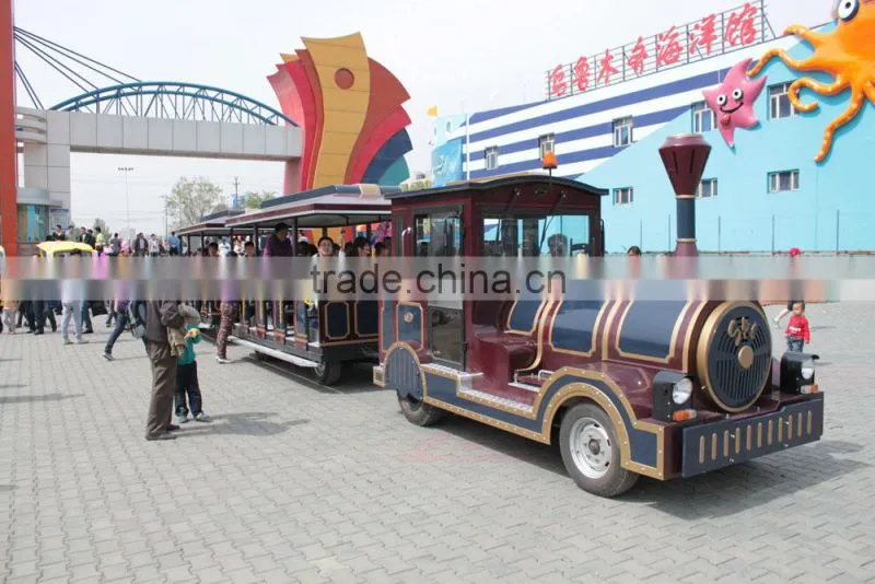Diesel Power Amusement Park Trackless Train
