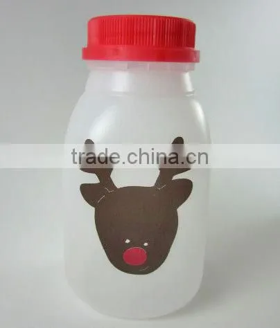 Clear PET Jar Beverage Cups ,Drink Cup with Stainless Steel Lid, Straw Included