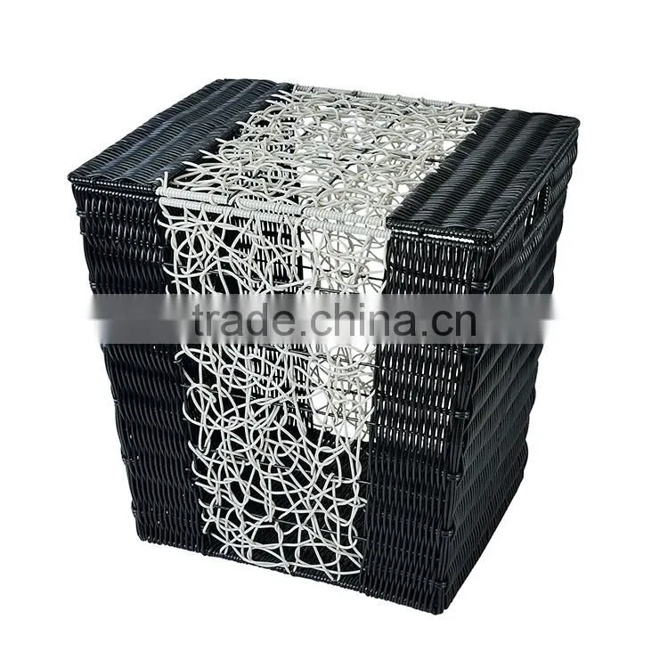 S.D Stock Wicker Laundry Basket,Willow Stock Luandry Hamper,Wicker Stocked Laundry Basket