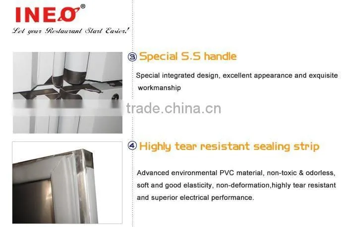 Four Doors Upright Commercial Stainless Steel Door Freezer/Marine Freezer/Small Upright Freezers