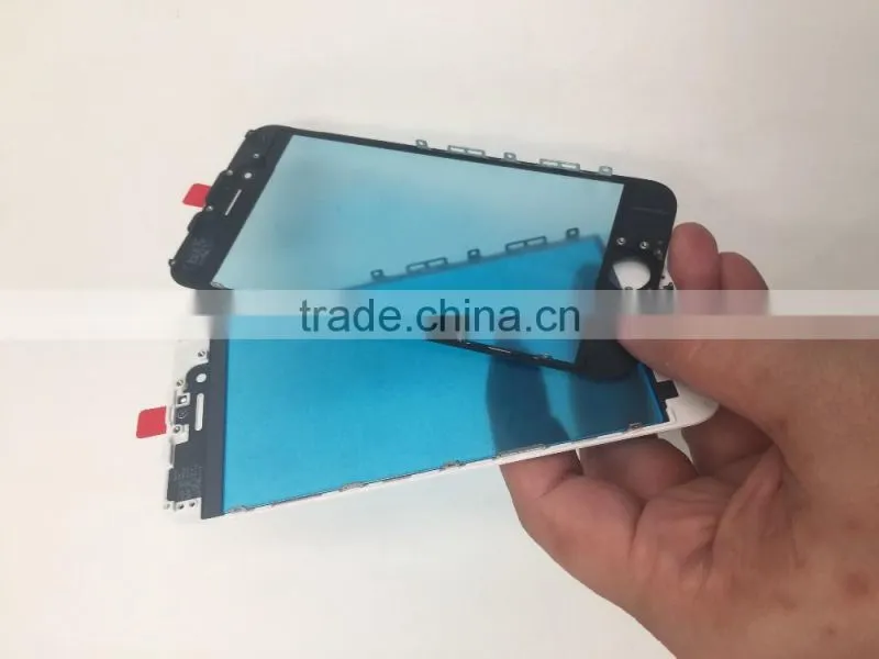 For iPhone 6 4.7 glass with frame combo replacement LCD Refurbishing via Cold press