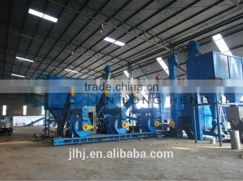 provide complete wood pellet line and new type plastic pellet making machine