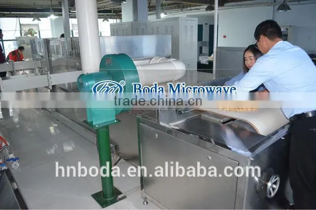 Protein powder continuous type microwave dryer
