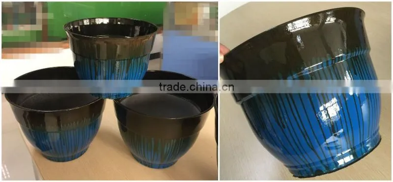 20" Floral fluted plantercheap plastic flower pots wholesale,western style flowerpots