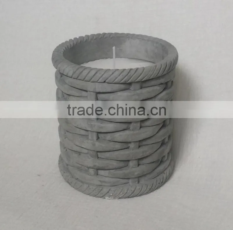 cheap patterns woven ceramic candle wax jar