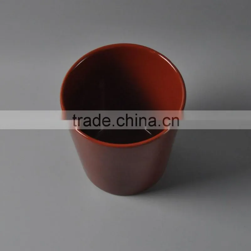 Ceramic bright colored flower pots